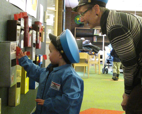 Play and Learn mail sorting activity Play and Learn mail sorting activity