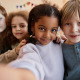 Group of children, looking at camera