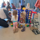 Children playing Connect Four.