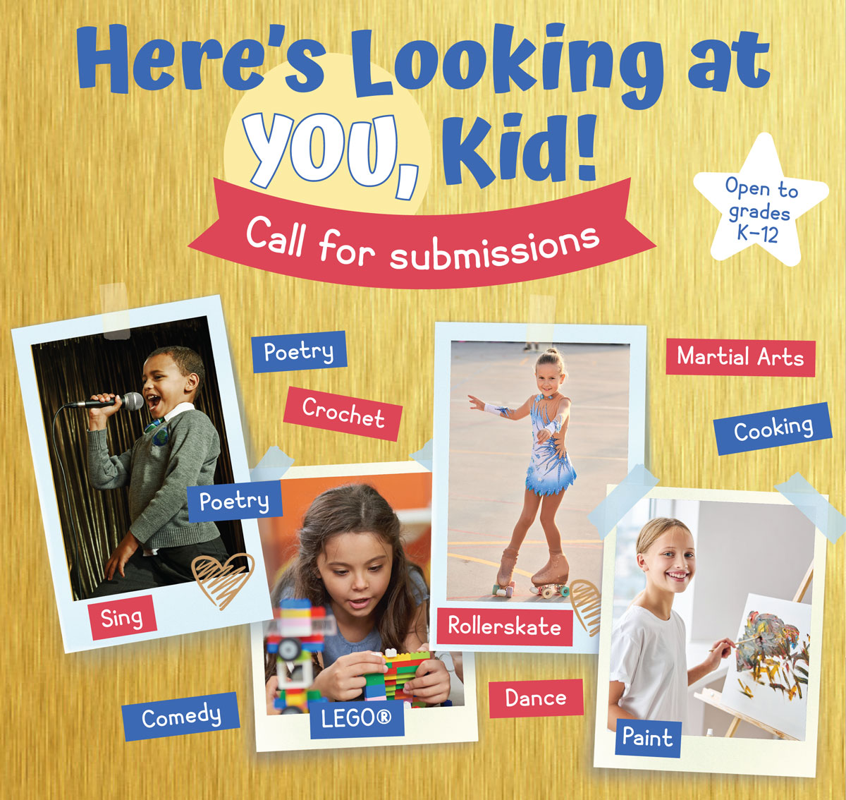 Call for Submissions: Share your interests, talents, and hobbies at the library!