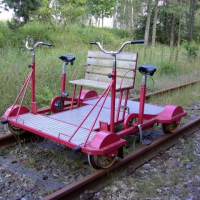 Railbike – in case you want to bike on railroad tracks, even with a friend or two.