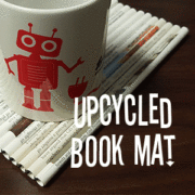 Upcycled Book Mat