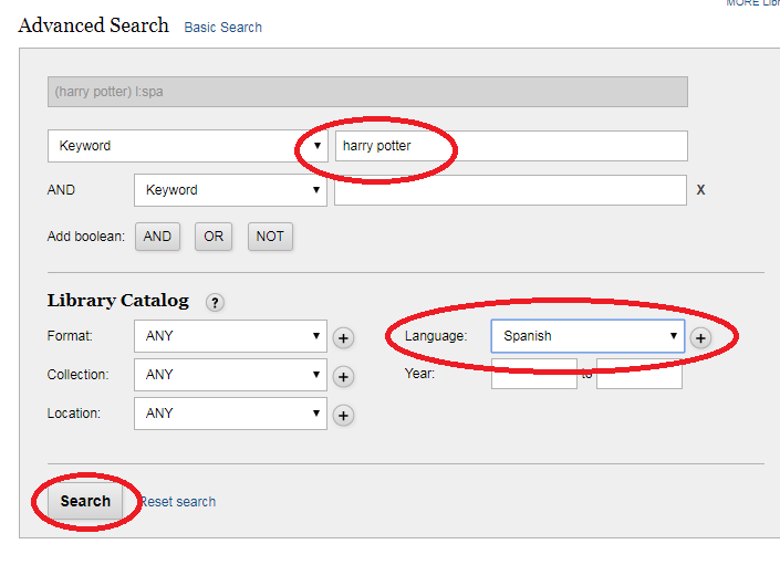 Screenshot of how to change settings