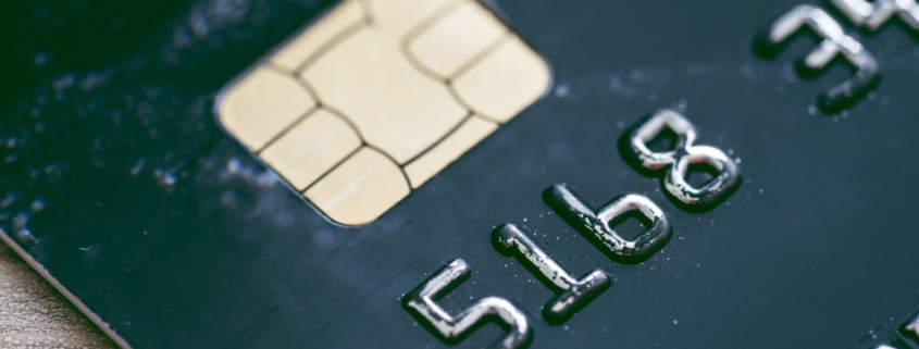 chip reader of credit card