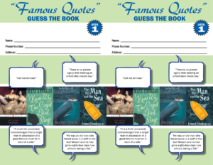 GTB Famous Quotes entry slips