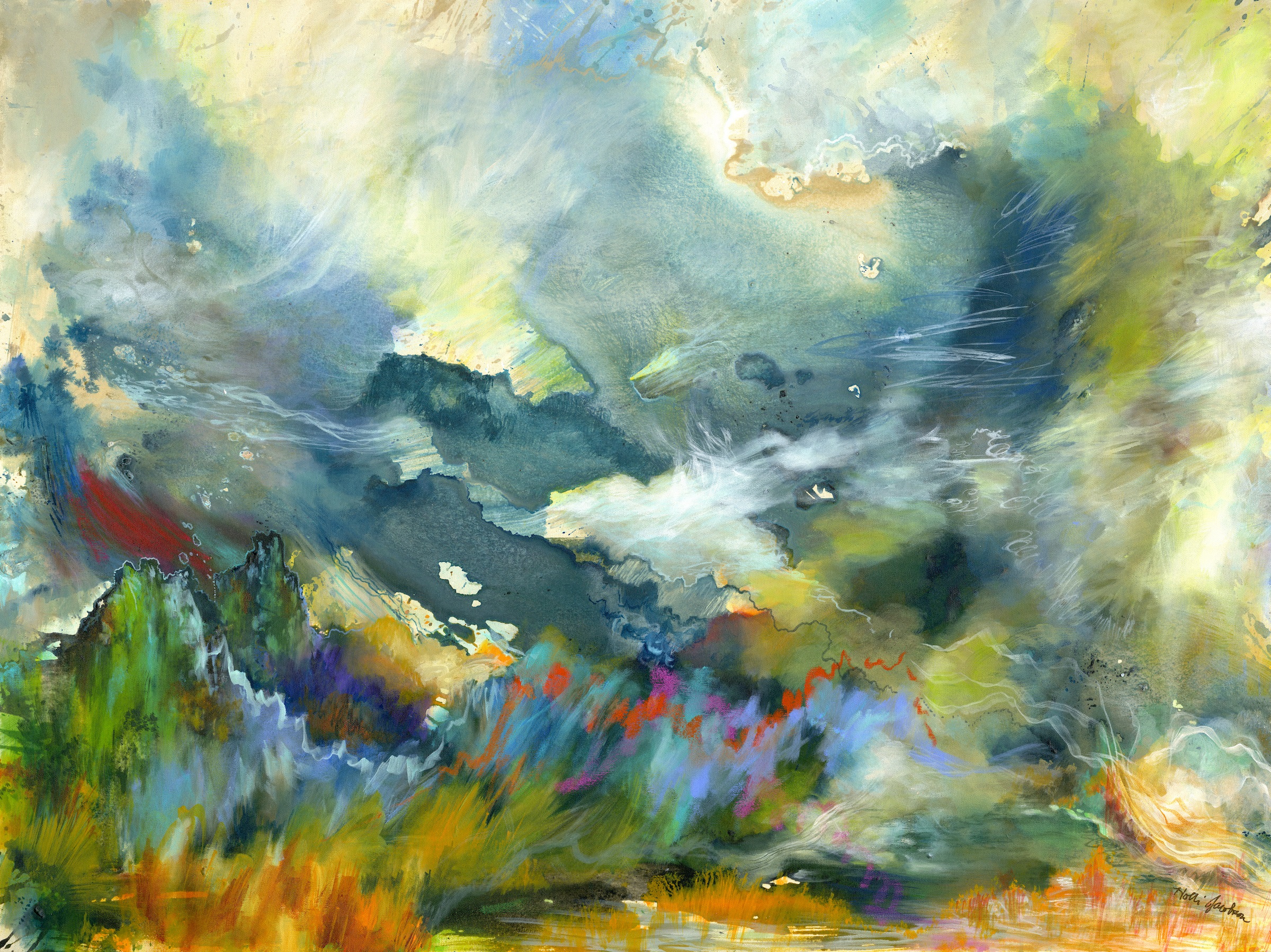 "Acrid Acres" | Holli Jacobson | acrylic on canvas