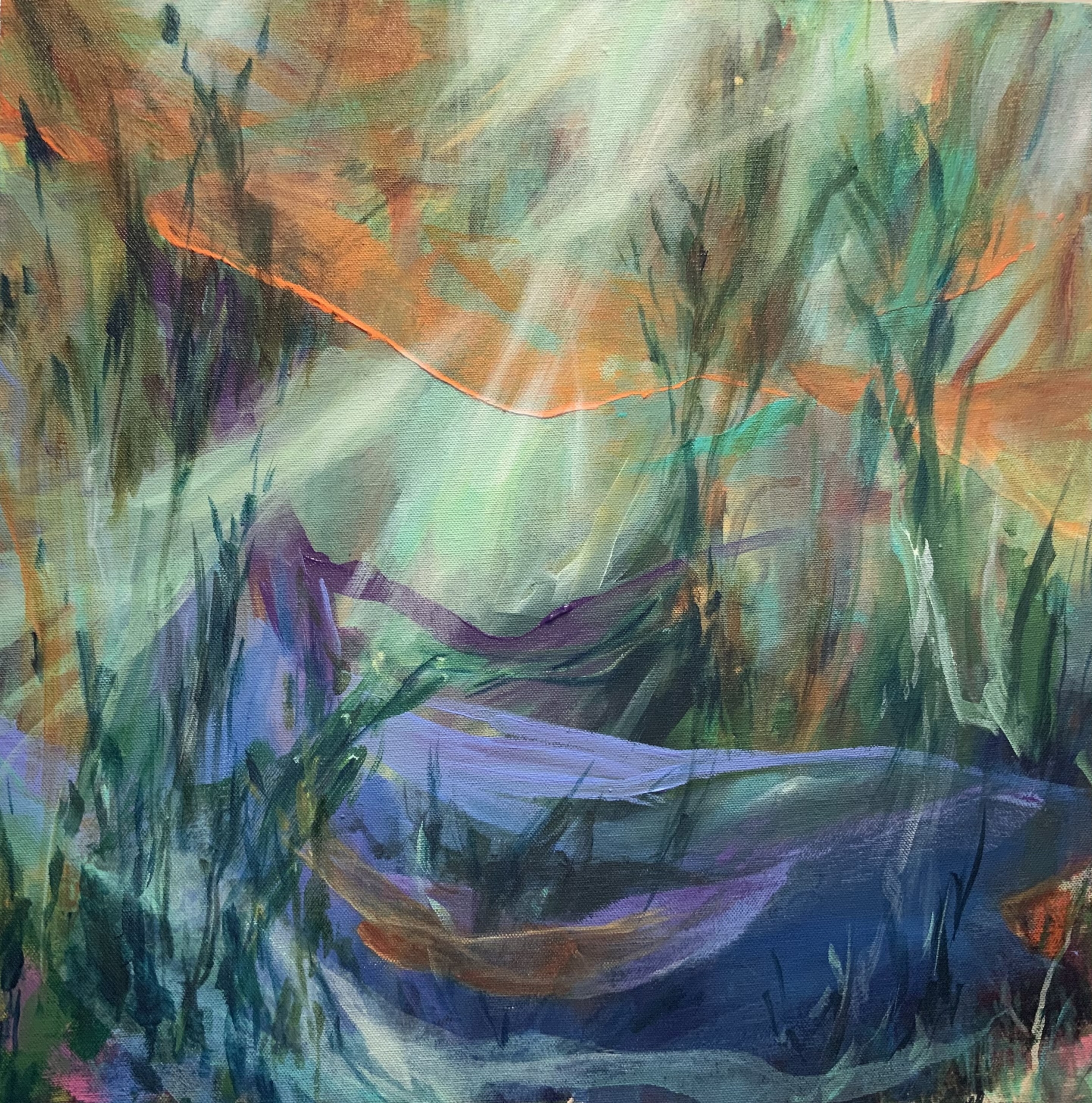 "Sargasso Swim" | Holli Jacobson | acrylic on canvas