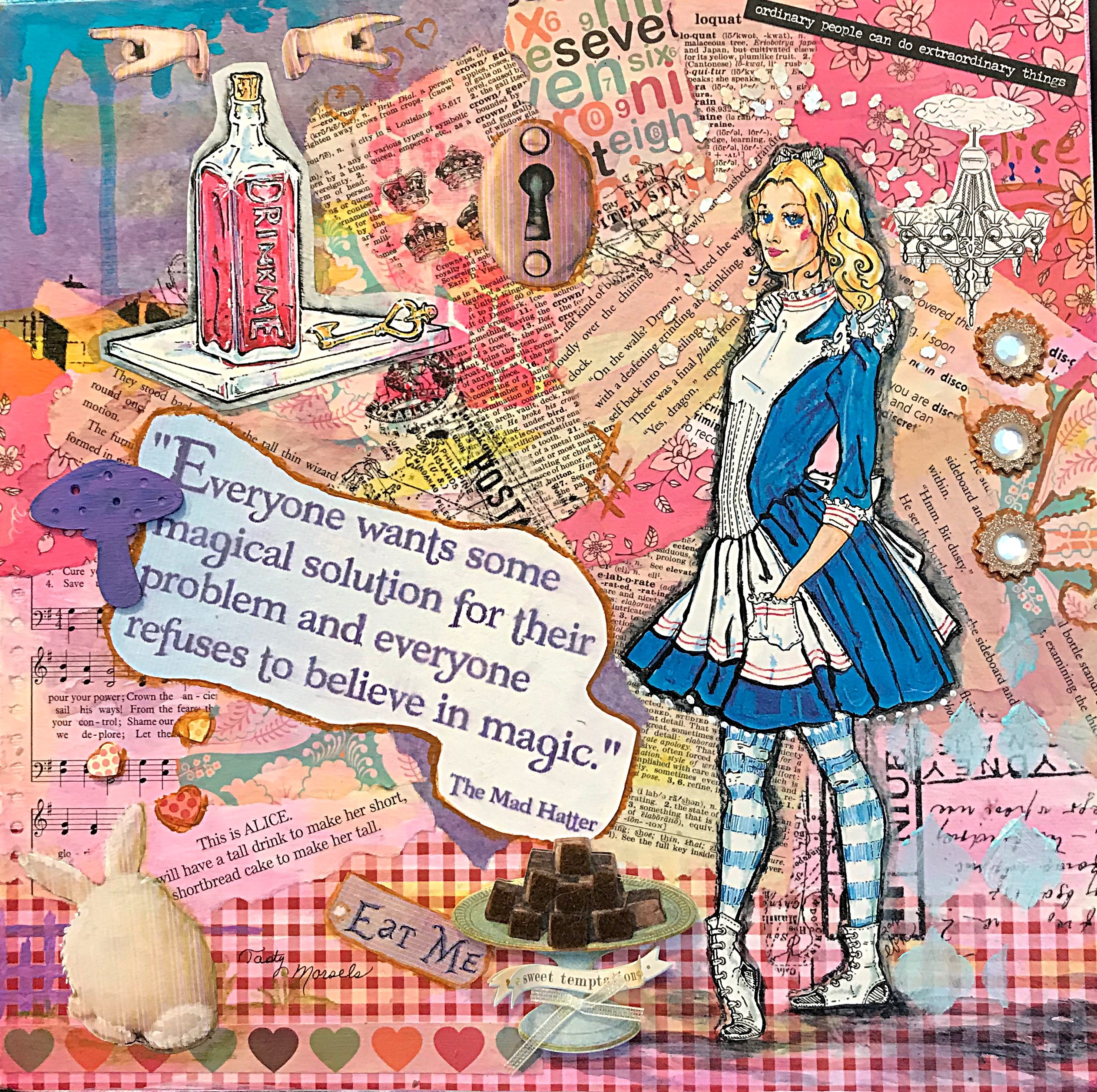 "Do You Believe In Magic?" | Ellen Nelson | multimedia paper collage