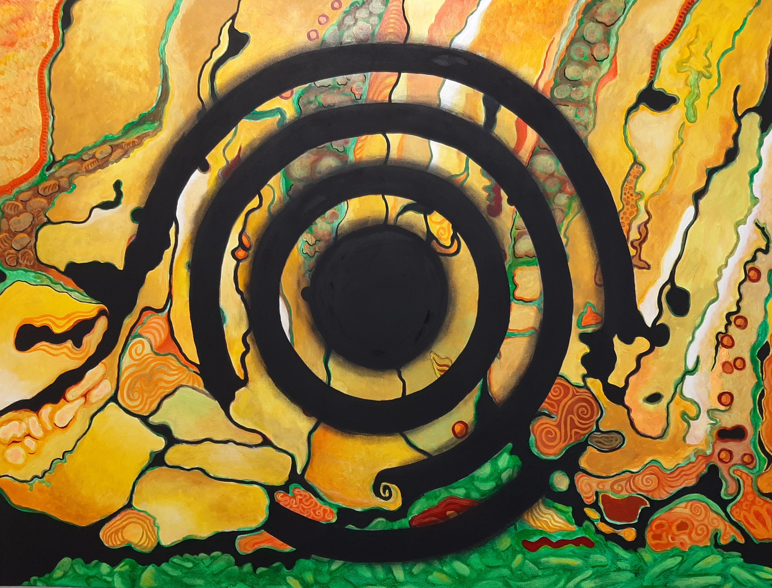 "Black Magic" | Gail Schellinger | acrylic on canvas