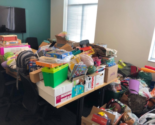 Toy Mountain in Conference Room