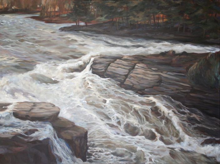 “Spring Thaw” | Susan Pearson | acrylic | 40″ x 30″ | NFS "Spring Thaw" | Susan Pearson | acrylic | 40" x 30" | NFS