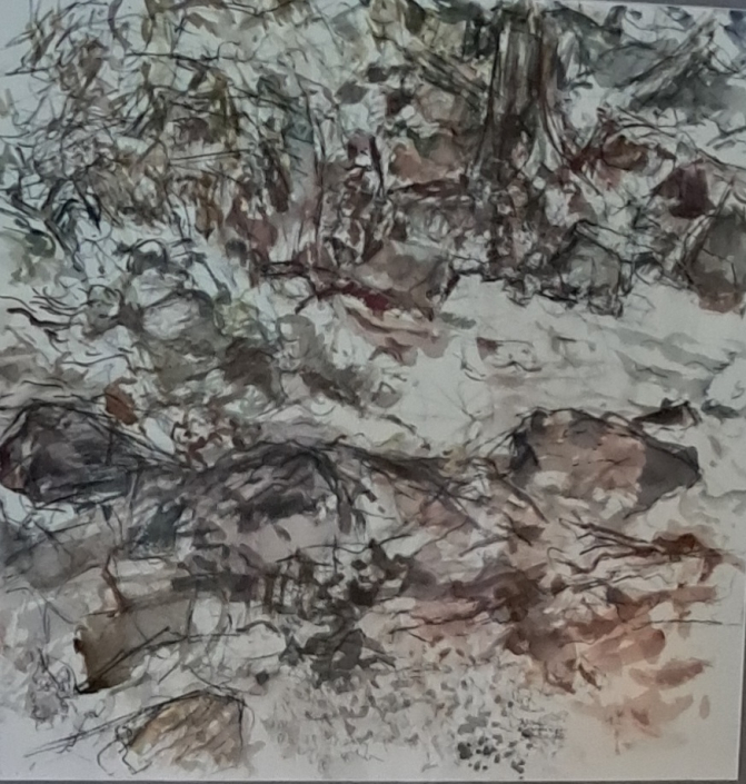 “Cascade River, August 12, 2016” | Barbara Shafer | watercolor, charcoal, pencil | NFS "Cascade River, August 12, 2016" | Barbara Shafer | watercolor, charcoal, pencil | NFS