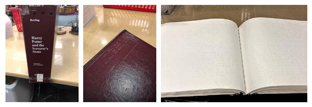 Image of "Harry Potter and the Sorcerer's Stone" in Braille