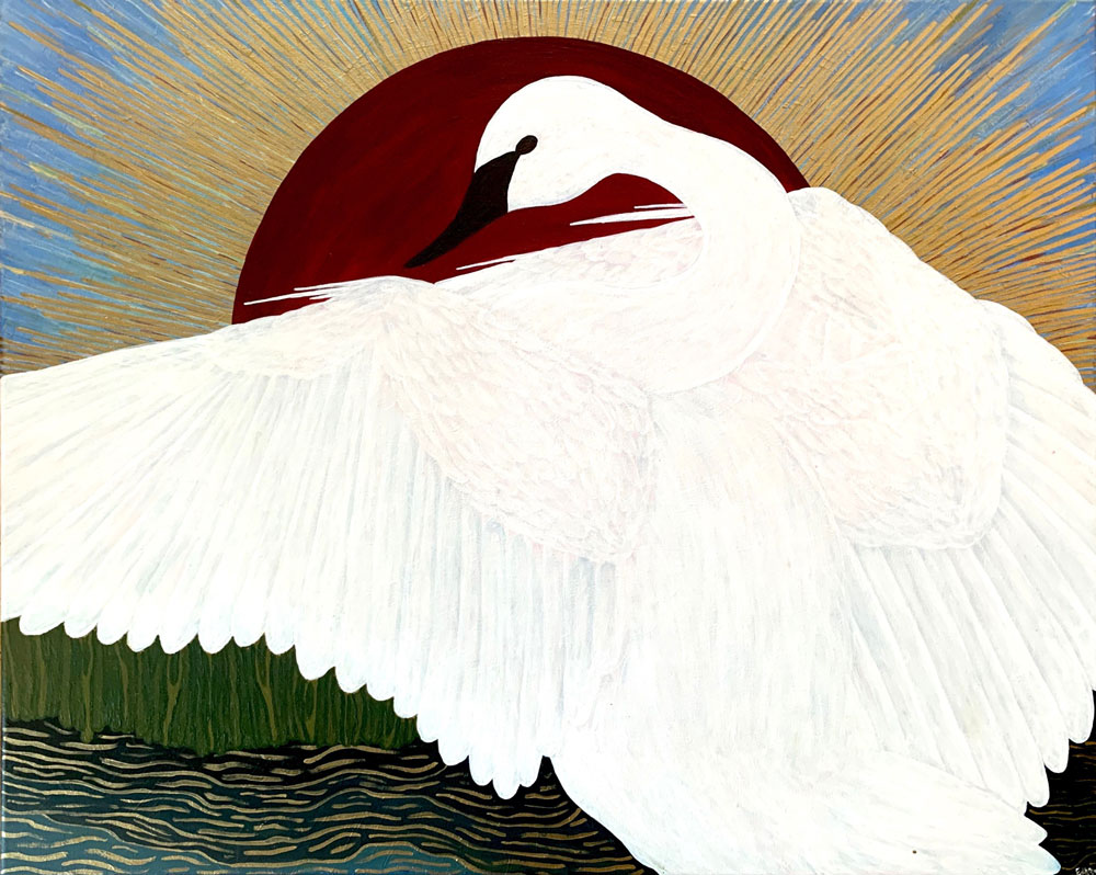 Elsa Murray | And Then I Flew | acrylic on canvas | NFS