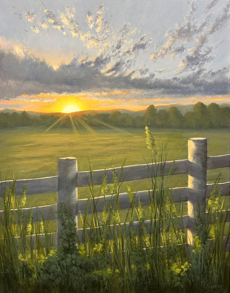 Katina Bauer | Stopping for the Moment | acrylic | $720