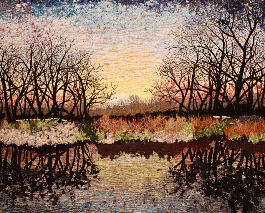 Peaceful Evening on the River | Gerlyn Brasic | fabric | $900