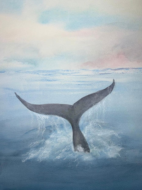 The Fluke | Virginia Duerst | watercolor | $210